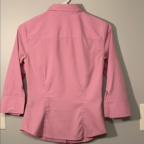 2, Express pink Button down - Picture 2 of 3